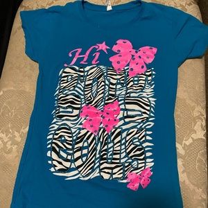Blue Girls XL tshirt Hi gorgeous